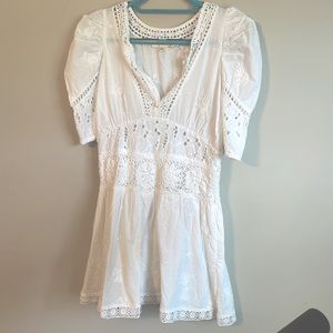 Love Shack Fancy White Mini Dress